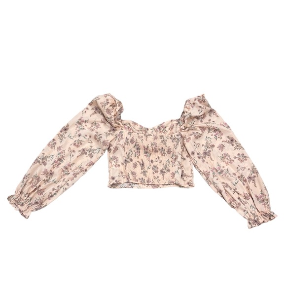 ASTR the Label Floral Sweetheart Neckline Puff Sleeve Corset Blouse – Size Small - Picture 5 of 13